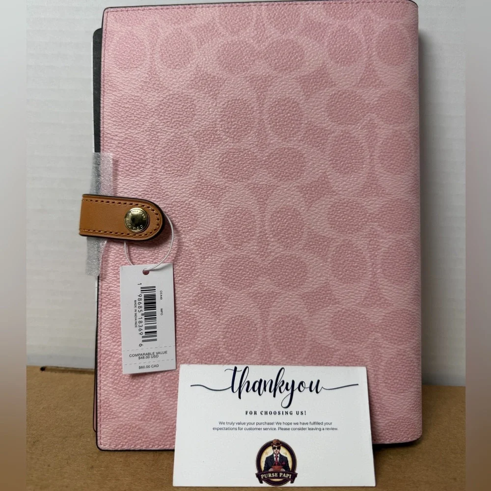 NWT 2026 Coach Powder Pink Notebook CEA49 - Picture 4 of 5